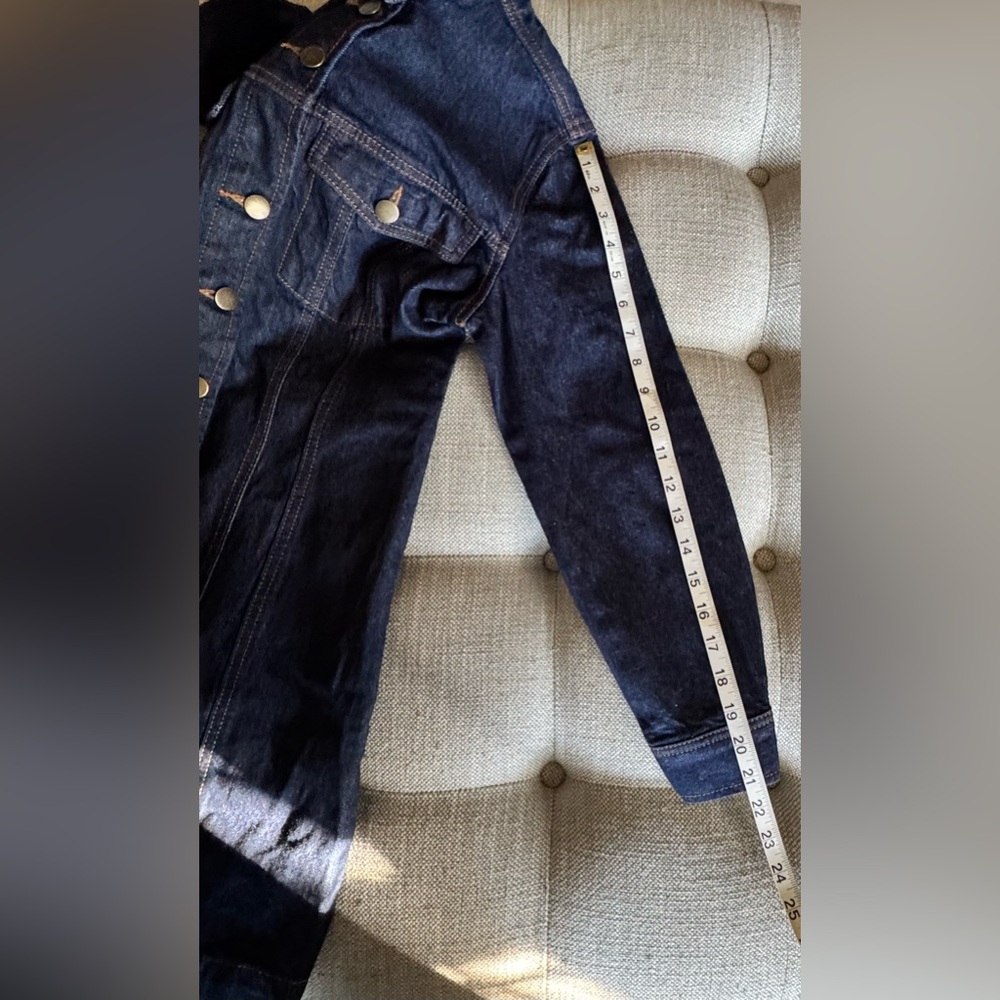 LOFT Dark Blue Long Sleeve Denim Dress - Picture 10 of 10